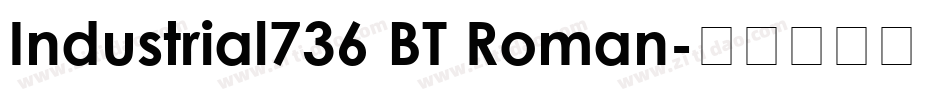 Industrial736 BT Roman字体转换